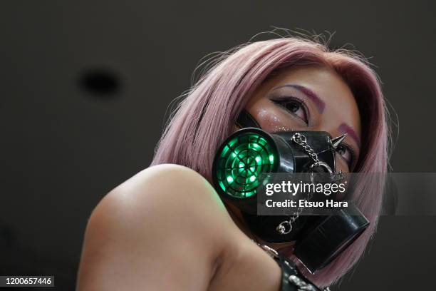 Hana Kimura looks on during the Women's Pro-Wrestling 'Stardom' at Korakuen Hall on January 19, 2020 in Tokyo, Japan.