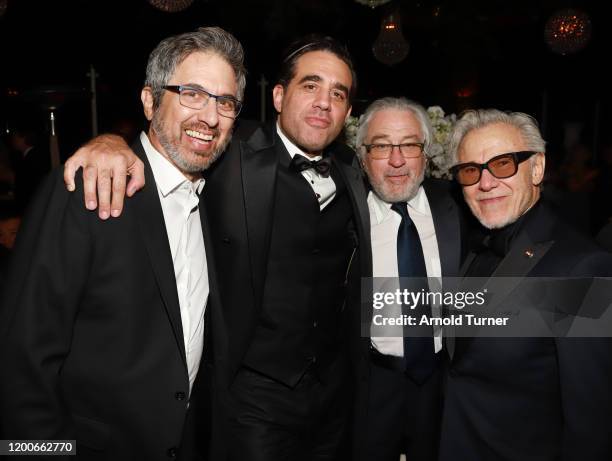 Ray Romano, Bobby Cannavale, Robert De Niro and Harvey Keitel attend 2020 Netflix SAG After Party at Sunset Tower on January 19, 2020 in Los Angeles,...