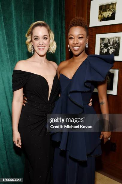 Lauren Morelli and Samira Wiley attend 2020 Netflix SAG After Party at Sunset Tower on January 19, 2020 in Los Angeles, California.