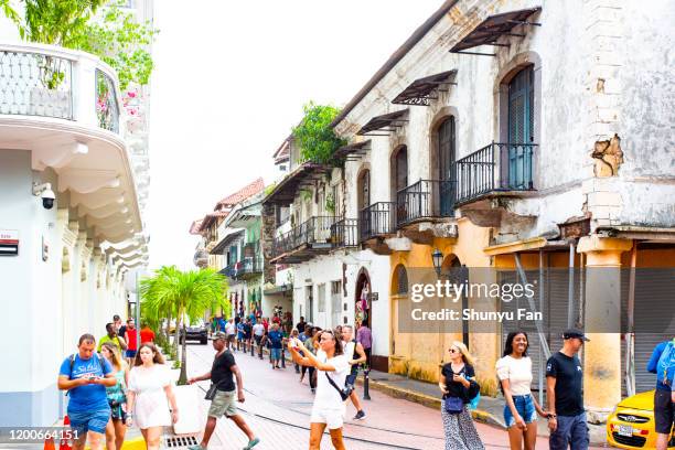 panama-stadt - casco viejo stock-fotos und bilder