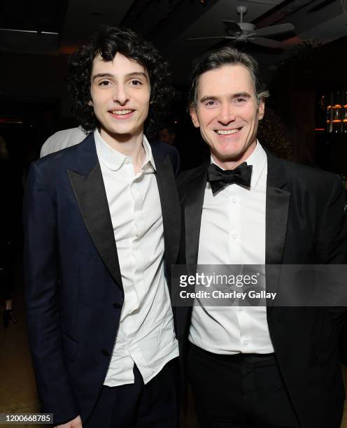 Finn Wolfhard and Billy Crudup attend 2020 Netflix SAG After Party at Sunset Tower on January 19, 2020 in Los Angeles, California.