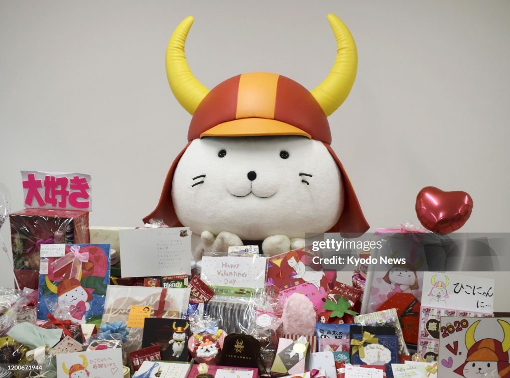 Hikonyan mascot in western Japan