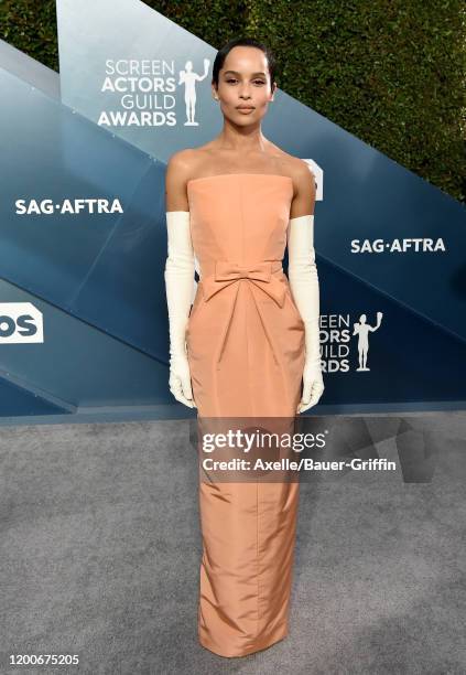 Zoe Kravitz attends the 26th Annual Screen Actors Guild Awards at The Shrine Auditorium on January 19, 2020 in Los Angeles, California.