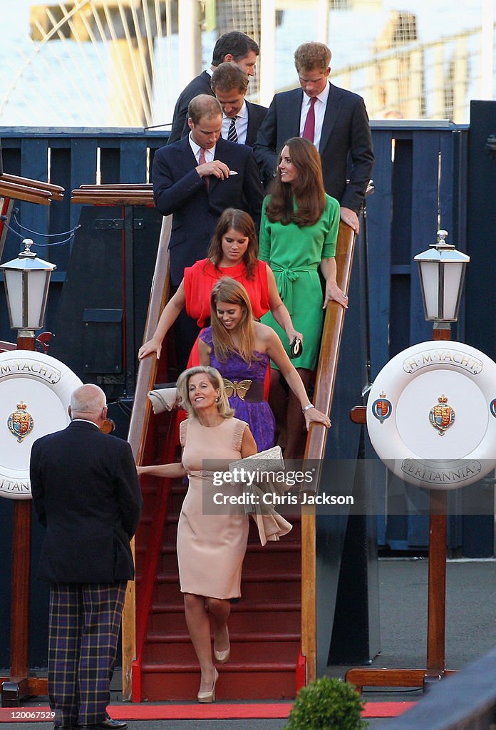 Zara Phillips And Mike Tindall Host Pre Wedding Party On Britannia