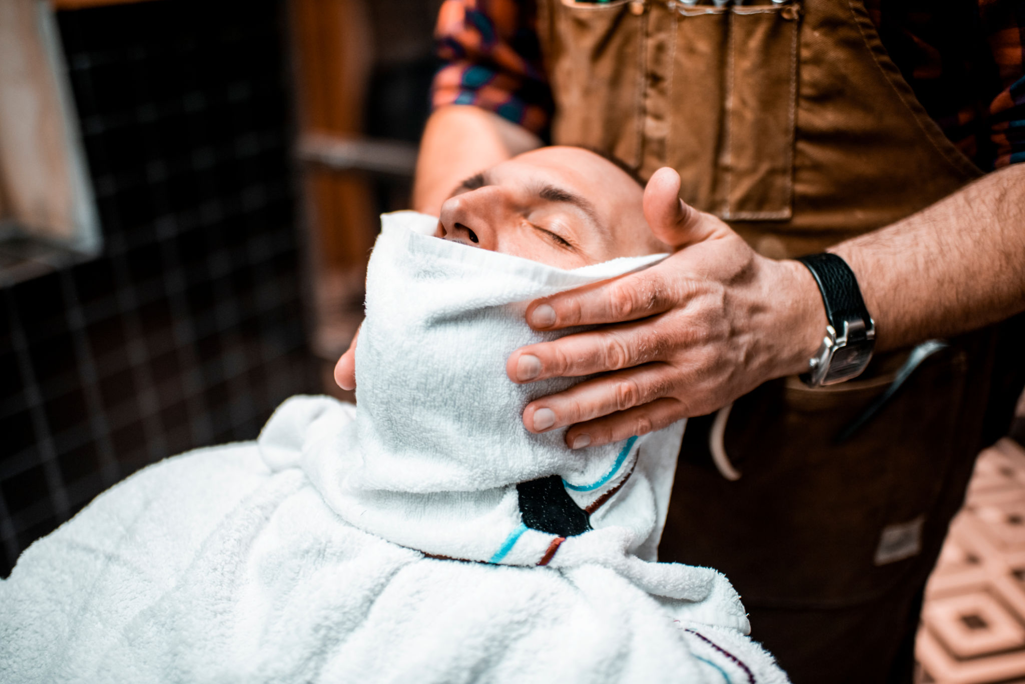 hot towel shave