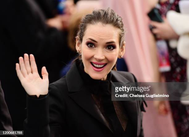 Actress Winona Ryder attends the 26th annual Screen Actors Guild Awards at The Shrine Auditorium on January 19, 2020 in Los Angeles, California.