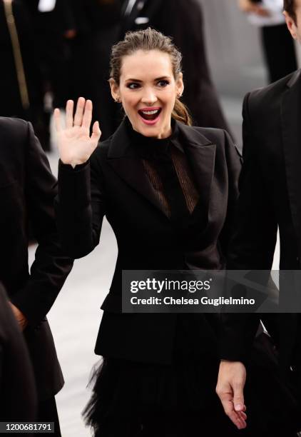 Actress Winona Ryder attends the 26th annual Screen Actors Guild Awards at The Shrine Auditorium on January 19, 2020 in Los Angeles, California.
