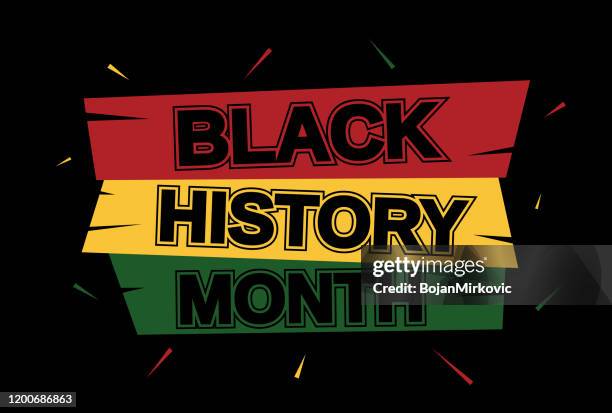 stockillustraties, clipart, cartoons en iconen met zwarte geschiedenis maand banner kaart. vector - black history in the uk