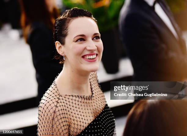 Actress Phoebe Waller-Bridge attends the 26th annual Screen Actors Guild Awards at The Shrine Auditorium on January 19, 2020 in Los Angeles,...