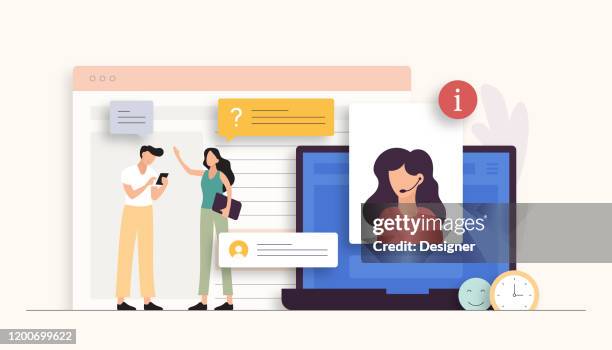 support related vector illustration. flat modern design - pale pink stock illustrations