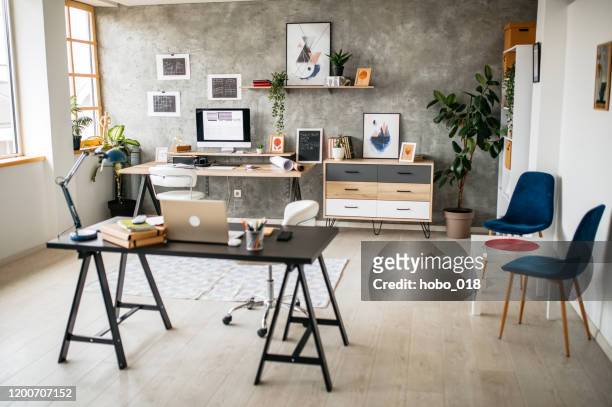 interni moderni per ufficio - studio di design foto e immagini stock