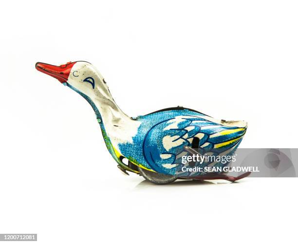 wind up toy duck - wind up toy stock pictures, royalty-free photos & images