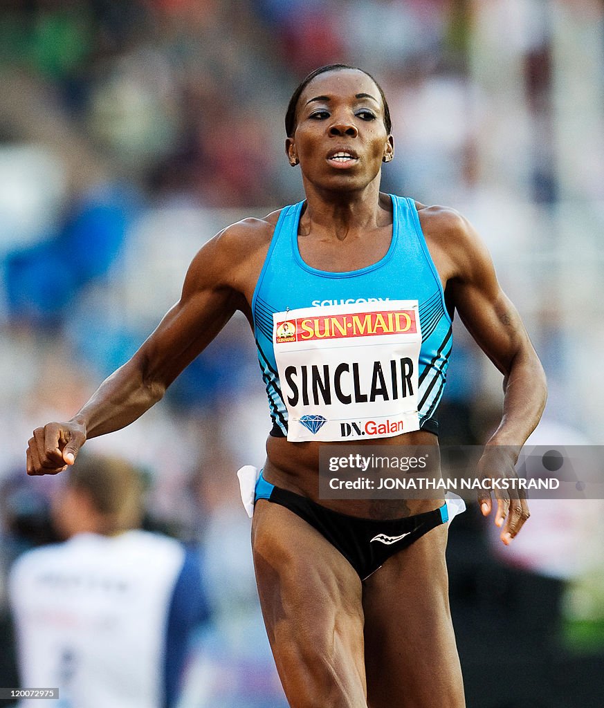 Jamaica's Kenia Sinclair competes during