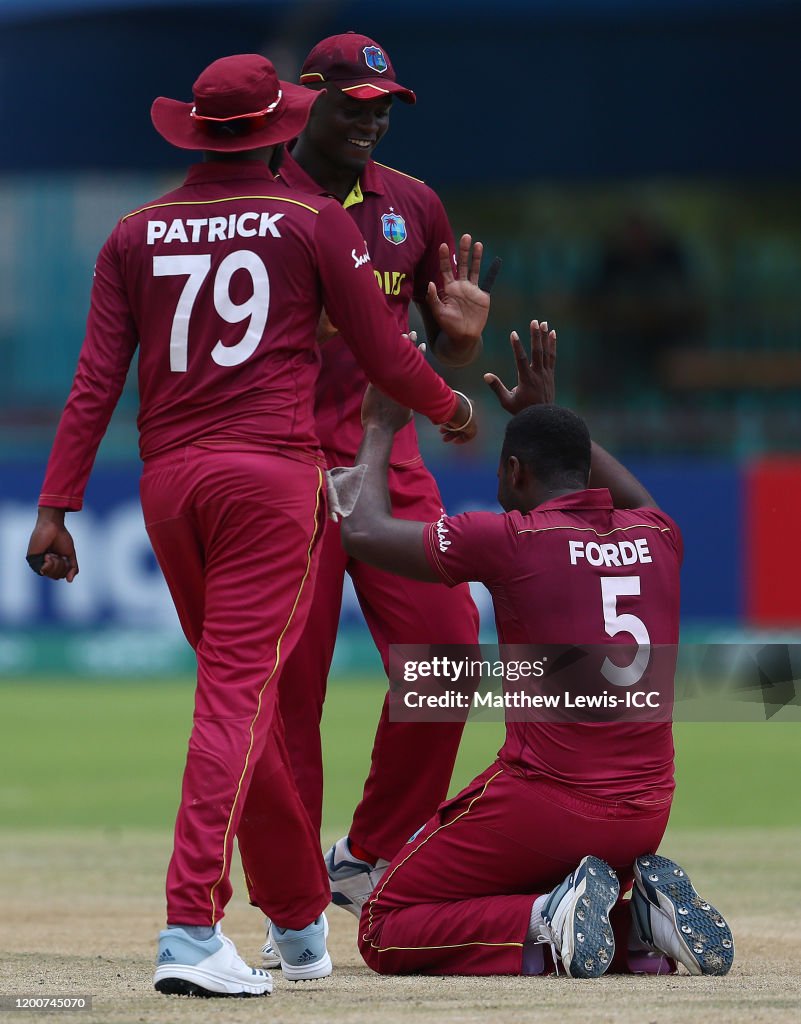 England v West Indies - ICC U19 Cricket World Cup 2020