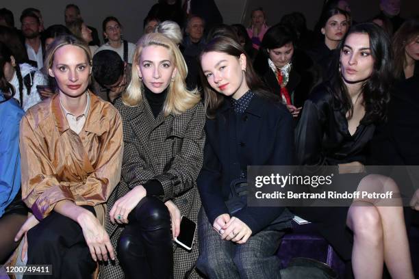 Lauren Santo Domingo, Sabine Getty, Princess Alexandra of Hanover and Nine Marie d'Urso attend the Dior Haute Couture Spring/Summer 2020 show as part...