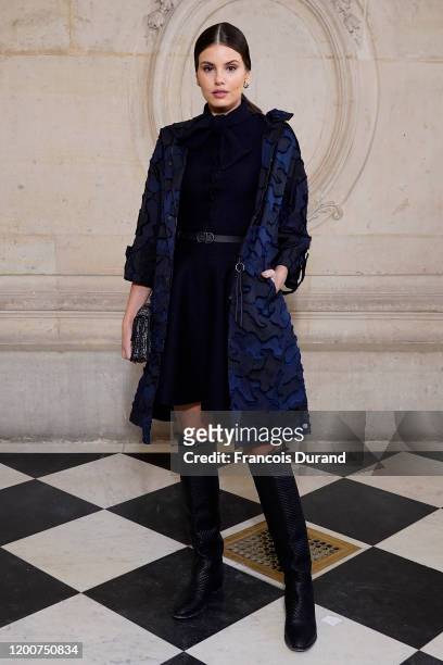 Camila Queiroz attends the Dior Haute Couture Spring/Summer 2020 show as part of Paris Fashion Week on January 20, 2020 in Paris, France.