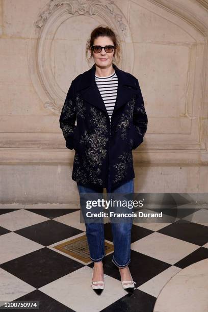 Chiara Mastroianni attends the Dior Haute Couture Spring/Summer 2020 show as part of Paris Fashion Week on January 20, 2020 in Paris, France.