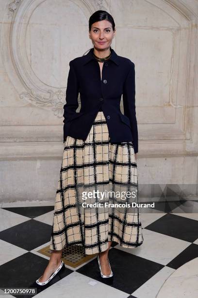 Giovanna Battaglia attends the Dior Haute Couture Spring/Summer 2020 show as part of Paris Fashion Week on January 20, 2020 in Paris, France.