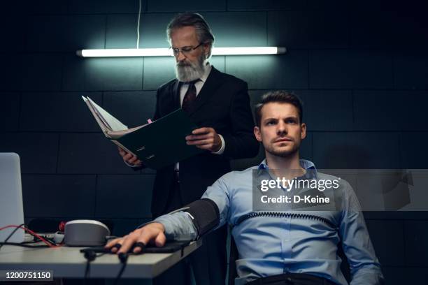 interrogation room - crime board stock pictures, royalty-free photos & images