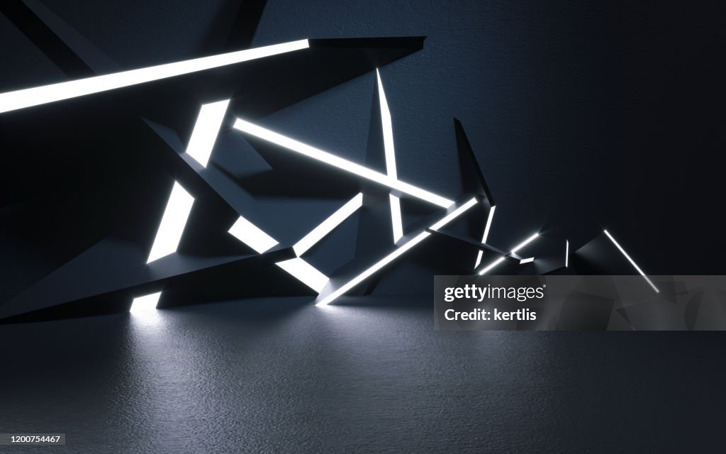 Abstract background and light - 3d illustration - rendering