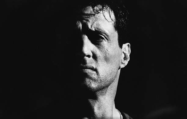 American actor Sylvester Stallone stars as the titular law enforcement officer in the dystopian sci-fi film 'Judge Dredd', 1995.