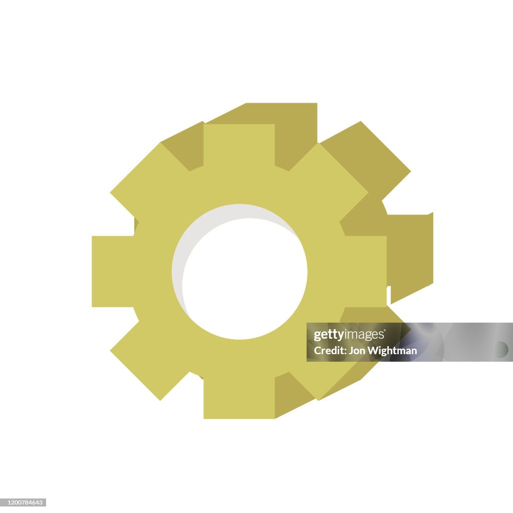 Single Gear Graphics Isometric Single Element Gear High-Res Vector Graphic - Getty Images