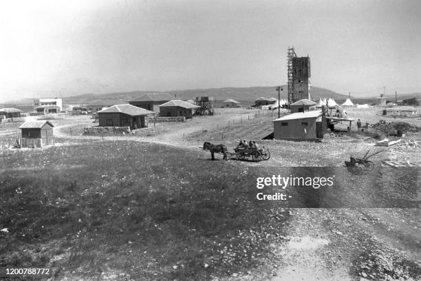 Picture dated 18 June 1939 shows a general view of kibbutz Ein Hashofet in Palestine during the British Mandate. On November 29 the United Nations'...
