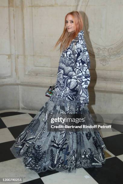 Charlotte Groeneveld attends the Dior Haute Couture Spring/Summer 2020 show as part of Paris Fashion Week on January 20, 2020 in Paris, France.