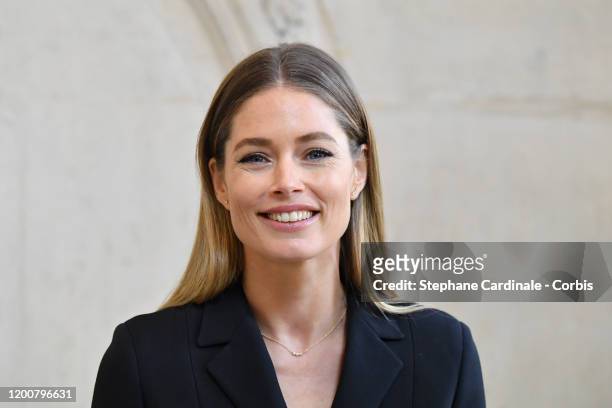 Doutzen Kroes attends the Dior Haute Couture Spring/Summer 2020 show as part of Paris Fashion Week on January 20, 2020 in Paris, France.