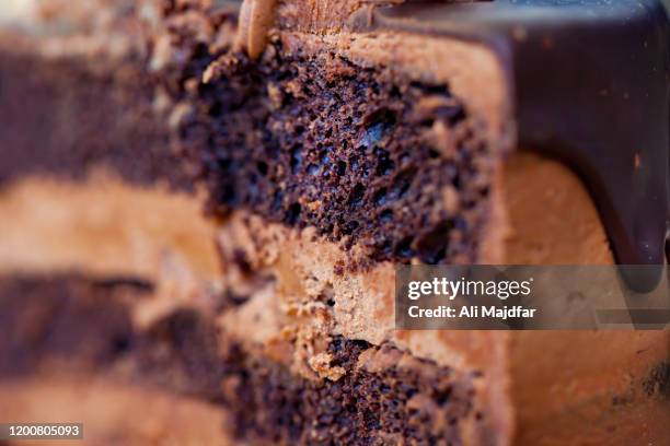 chocolate cake - chocolate cake stock pictures, royalty-free photos & images