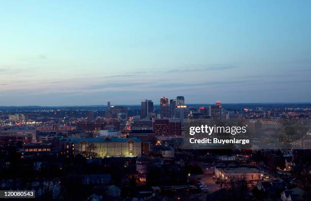 Skyline at dusk, Birmingham, Alabama, 2010.