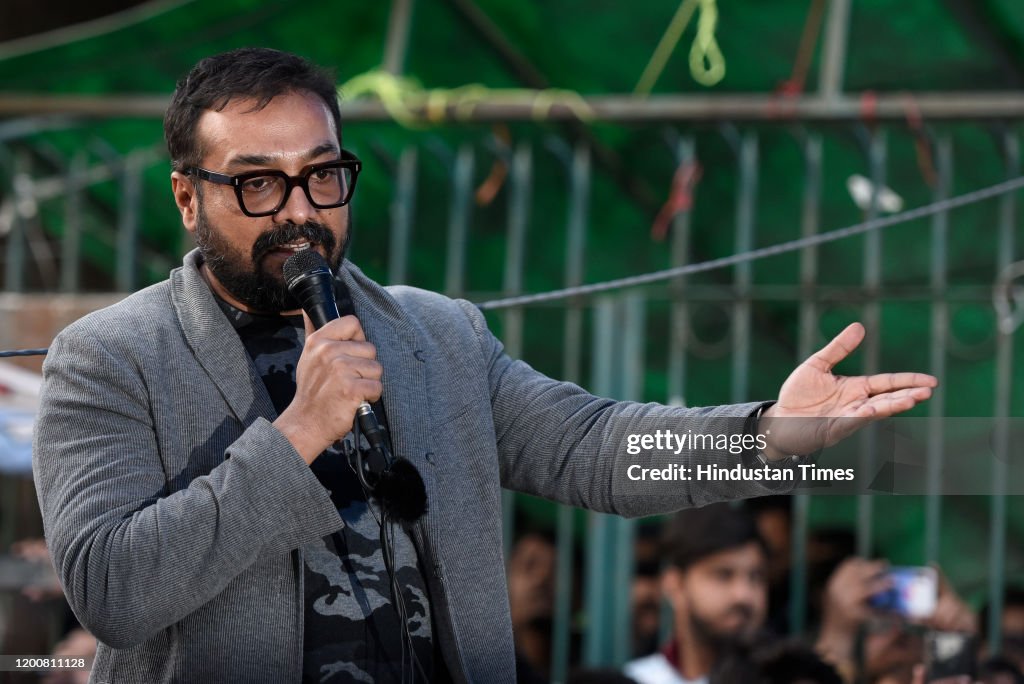 Bollywood Director Anurag Kashyap Joins Ongoing Protest Against CAA And NRC In Delhi