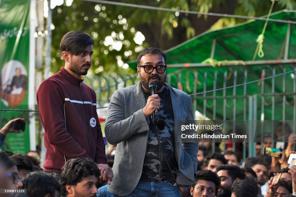 Bollywood Director Anurag Kashyap Joins Ongoing Protest Against CAA And NRC In Delhi