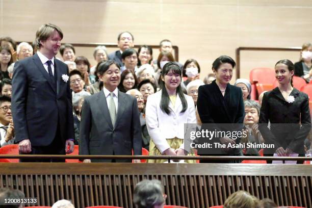 Emperor Naruhito, Empress Masako and Princess Aiko attend the 'Cats' Charity Premiere with film director Tom Hooper and actor Francesca Hayward on...