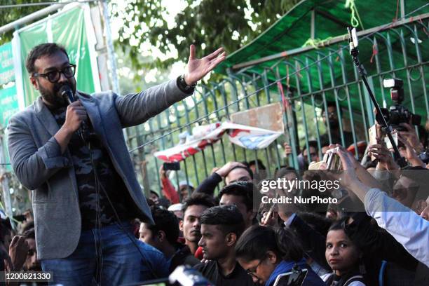 Bollywood filmmaker Anurag Kashyap participates in a peaceful protest against the controversial Citizenship Amendment Act , National Population...