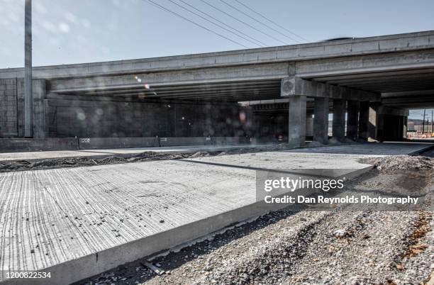 highway road construction - roadworks stock pictures, royalty-free photos & images