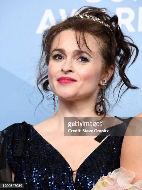 Helena Bonham Carter poses at the 26th Annual Screen Actors Guild Awards at The Shrine Auditorium on January 19, 2020 in Los Angeles, California.