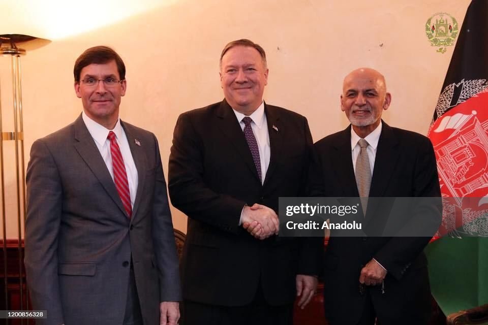 Ashraf Ghani - Mike Pompeo - Mark Esper meeting in Munich