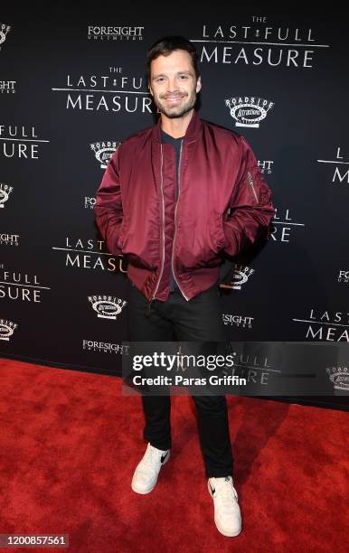 Sebastian Stan attends "The Last Full Measure" Atlanta red carpet screening at SCADshow on January 20, 2020 in Atlanta, Georgia.