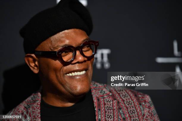 Samuel L. Jackson attends "The Last Full Measure" Atlanta red carpet screening at SCADshow on January 20, 2020 in Atlanta, Georgia.