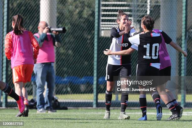 All players of Juventus Women U19 celebrates the victory after during the Viareggio Women's Cup match between Juventus U19 and FC Internazionale U19...