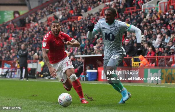 Amari'i Bell of Blackburn Rovers during the Sky Bet Championship match between Charlton Athletic and Blackburn Rovers at The Valley on February 15,...