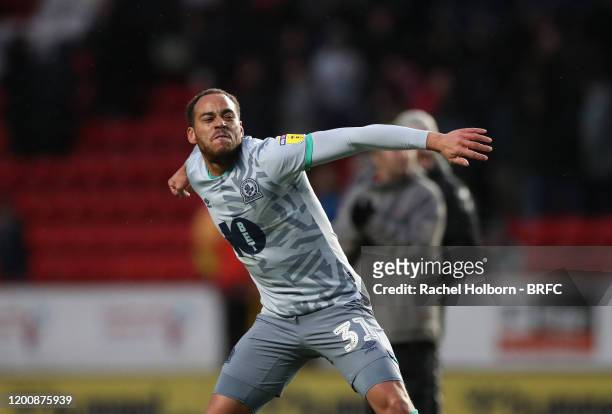 Elliott Bennett of Blackburn Rovers during the Sky Bet Championship match between Charlton Athletic and Blackburn Rovers at The Valley on February...