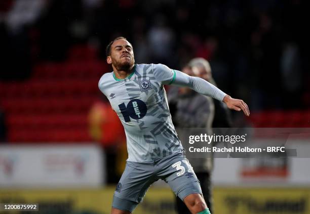 Elliott Bennett of Blackburn Rovers during the Sky Bet Championship match between Charlton Athletic and Blackburn Rovers at The Valley on February...