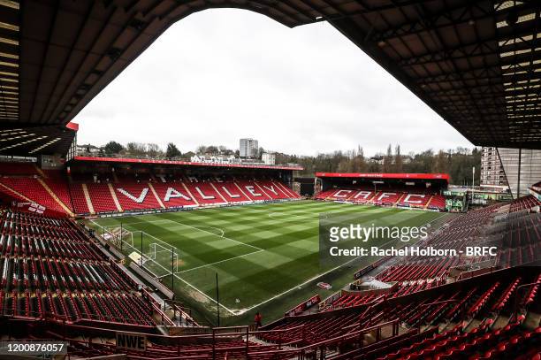 General View at Charlton Athletic during the Sky Bet Championship match between Charlton Athletic and Blackburn Rovers at The Valley on February 15,...