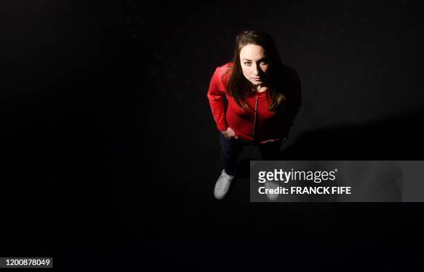 France's midfielder Gaetane Thiney, poses during a photo session after an interview in Paris, on February 11, 2020.