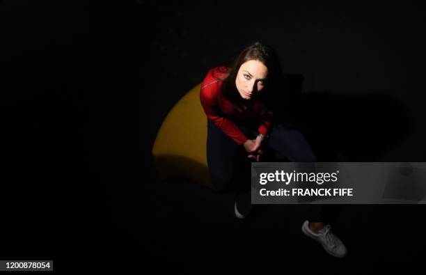 France's midfielder Gaetane Thiney, poses during a photo session after an interview in Paris, on February 11, 2020.