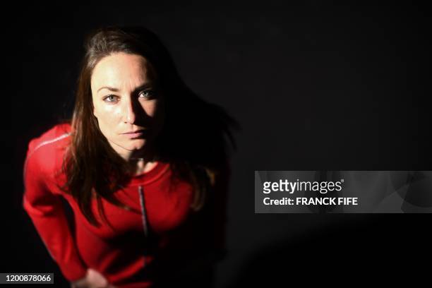 France's midfielder Gaetane Thiney, poses during a photo session after an interview in Paris, on February 11, 2020.