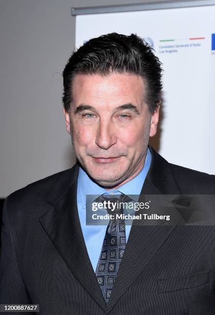 Actor William Baldwin attends 2020 Filming Italy at Harmony Gold Theatre on January 20, 2020 in Los Angeles, California.