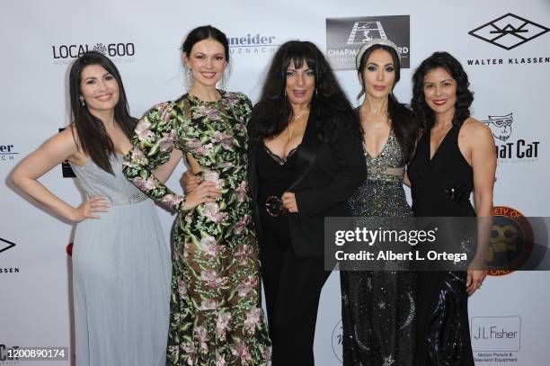 Celeste Thorson, Natasha Blasick, Alice Amter, Mandy Amano and Casey Dacanay attends The Society of Camera Operators Lifetime Achievement Awards 2020...